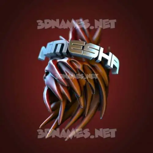 nimesha in Red Twisted style - 3D name wallpaper nimesha in Red Twisted style - 3D name wallpaper