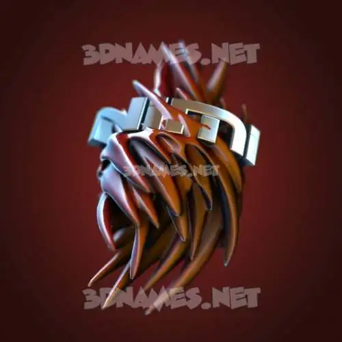 nimi in Red Twisted style - 3D name wallpaper