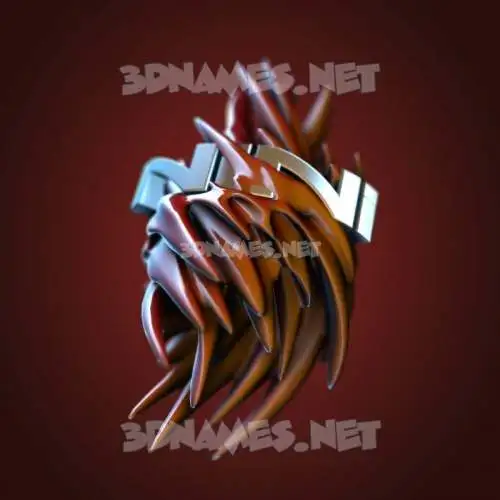 nini in Red Twisted style - 3D name wallpaper