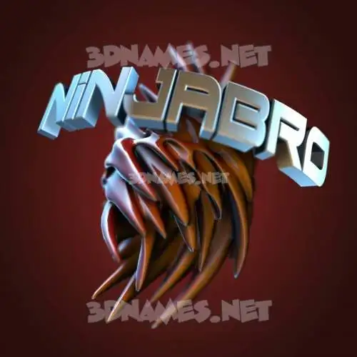 ninjabro in Red Twisted style - 3D name wallpaper ninjabro in Red Twisted style - 3D name wallpaper