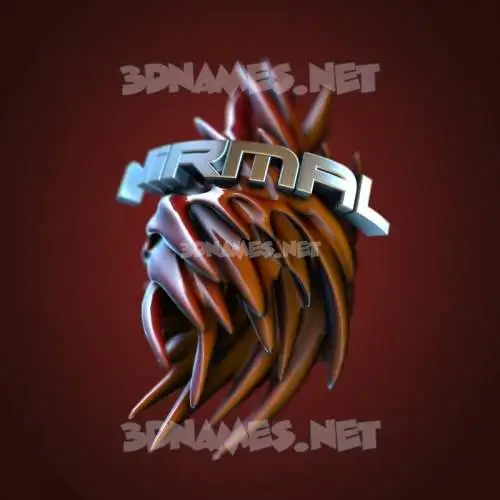 nirmal in Red Twisted style - 3D name wallpaper
