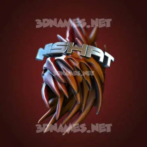 nishat in Red Twisted style - 3D name wallpaper nishat in Red Twisted style - 3D name wallpaper