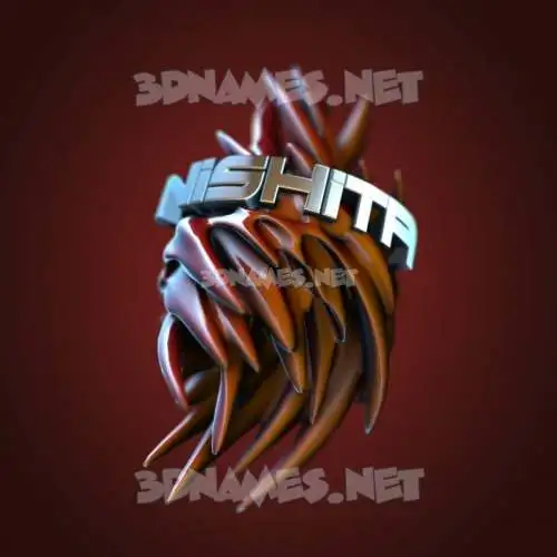 nishita in Red Twisted style - 3D name wallpaper nishita in Red Twisted style - 3D name wallpaper