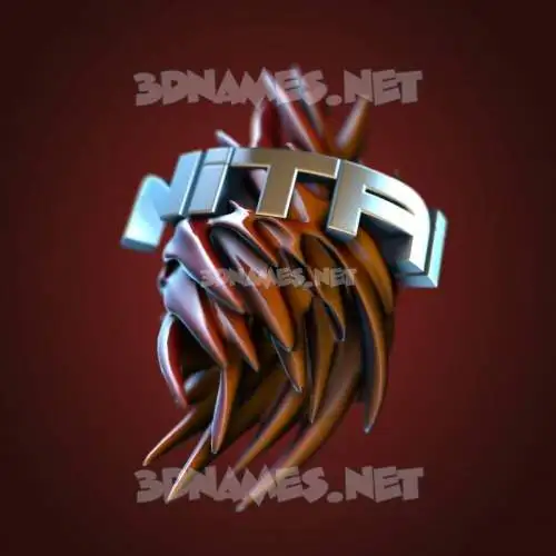 nitai in Red Twisted style - 3D name wallpaper nitai in Red Twisted style - 3D name wallpaper