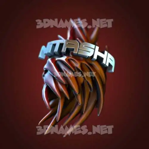 nitasha in Red Twisted style - 3D name wallpaper nitasha in Red Twisted style - 3D name wallpaper