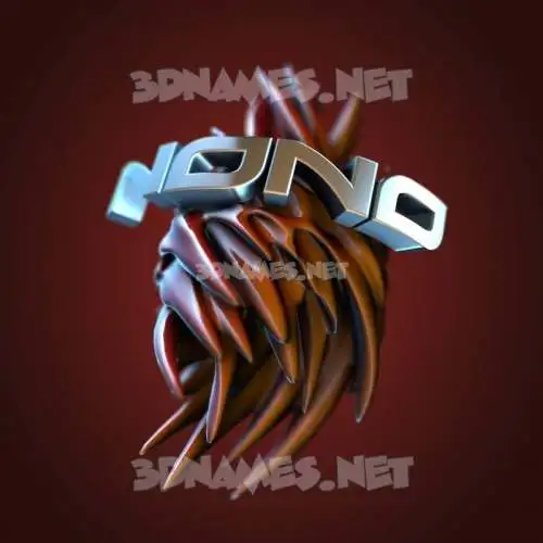 nono in Red Twisted style - 3D name wallpaper nono in Red Twisted style - 3D name wallpaper
