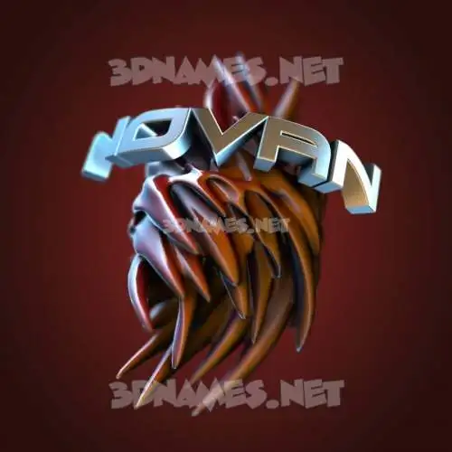 novan in Red Twisted style - 3D name wallpaper novan in Red Twisted style - 3D name wallpaper