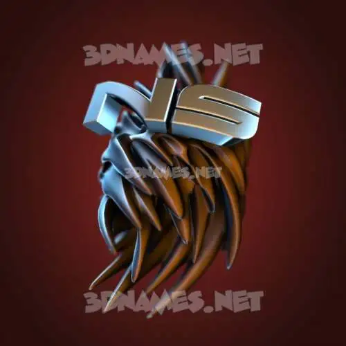 ns in Red Twisted style - 3D name wallpaper