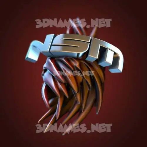 nsm in Red Twisted style - 3D name wallpaper nsm in Red Twisted style - 3D name wallpaper