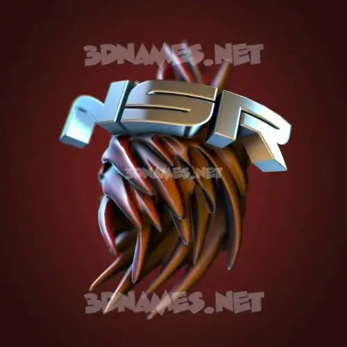 nsr in Red Twisted style - 3D name wallpaper nsr in Red Twisted style - 3D name wallpaper