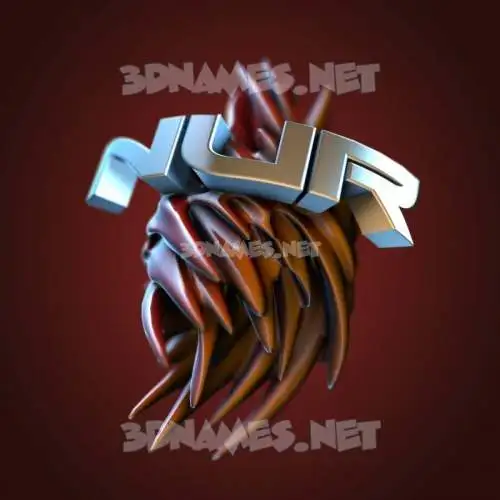 nur in Red Twisted style - 3D name wallpaper nur in Red Twisted style - 3D name wallpaper