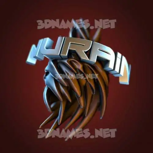 nurain in Red Twisted style - 3D name wallpaper nurain in Red Twisted style - 3D name wallpaper