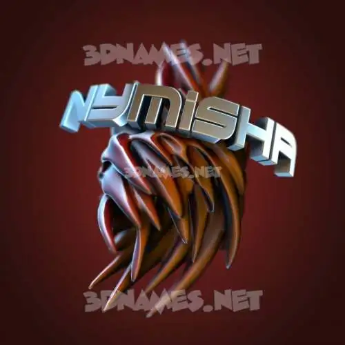 nymisha in Red Twisted style - 3D name wallpaper nymisha in Red Twisted style - 3D name wallpaper