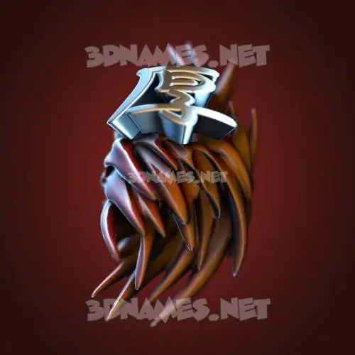 厚 in Red Twisted style - 3D name wallpaper