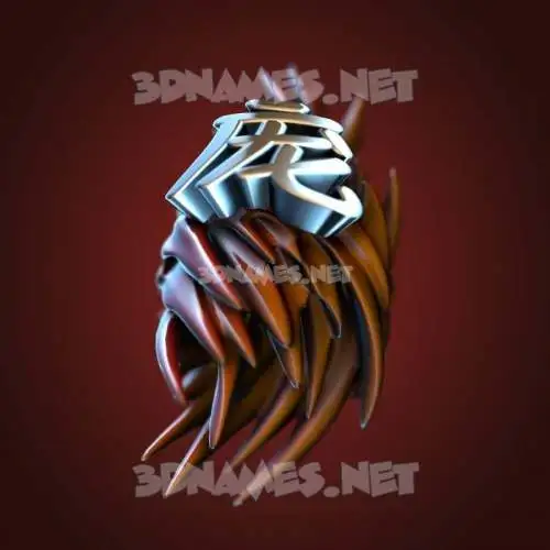 庞 in Red Twisted style - 3D name wallpaper