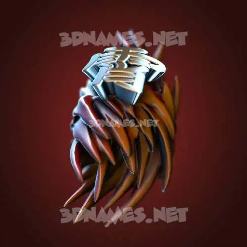 霄 in Red Twisted style - 3D name wallpaper