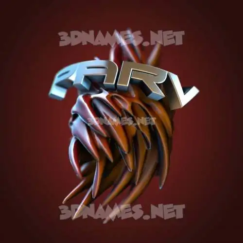 parv in Red Twisted style - 3D name wallpaper parv in Red Twisted style - 3D name wallpaper