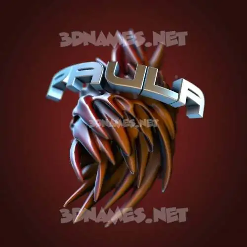 paula in Red Twisted style - 3D name wallpaper paula in Red Twisted style - 3D name wallpaper