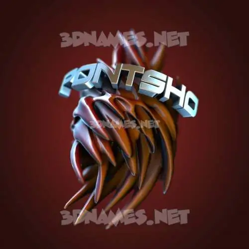 pontsho in Red Twisted style - 3D name wallpaper pontsho in Red Twisted style - 3D name wallpaper