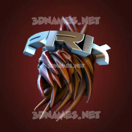 prk in Red Twisted style - 3D name wallpaper prk in Red Twisted style - 3D name wallpaper