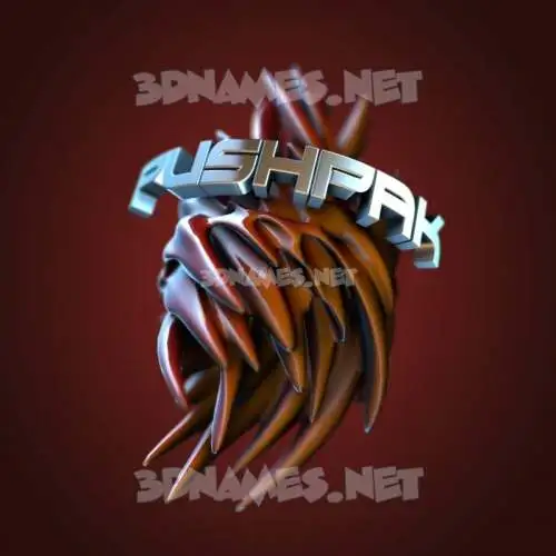 pushpak in Red Twisted style - 3D name wallpaper pushpak in Red Twisted style - 3D name wallpaper