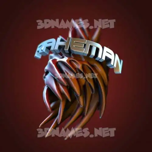raheman in Red Twisted style - 3D name wallpaper raheman in Red Twisted style - 3D name wallpaper