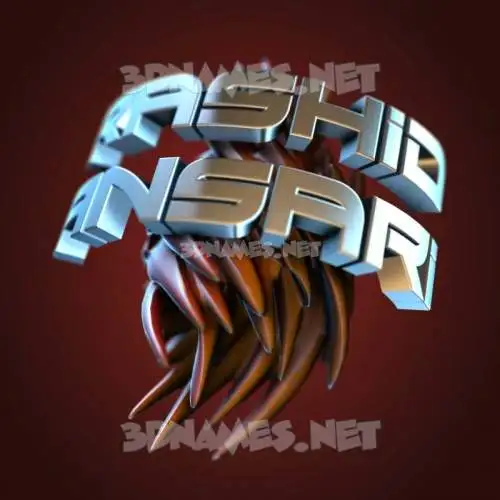 rashid ansari in Red Twisted style - 3D name wallpaper rashid ansari in Red Twisted style - 3D name wallpaper