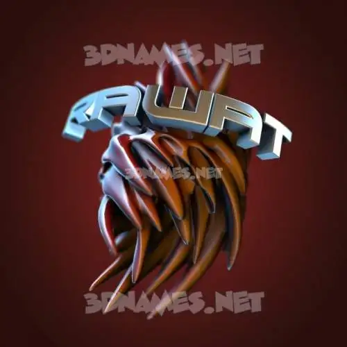 rawat in Red Twisted style - 3D name wallpaper rawat in Red Twisted style - 3D name wallpaper