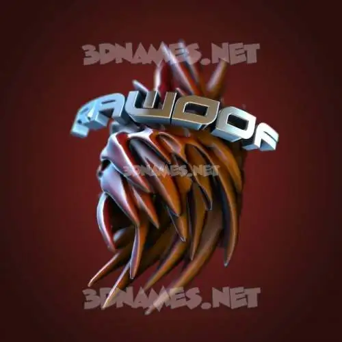 rawoof in Red Twisted style - 3D name wallpaper rawoof in Red Twisted style - 3D name wallpaper