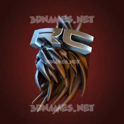rc in Red Twisted style - 3D name wallpaper rc in Red Twisted style - 3D name wallpaper