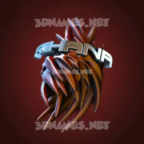 rihana in Red Twisted style - 3D name wallpaper rihana in Red Twisted style - 3D name wallpaper
