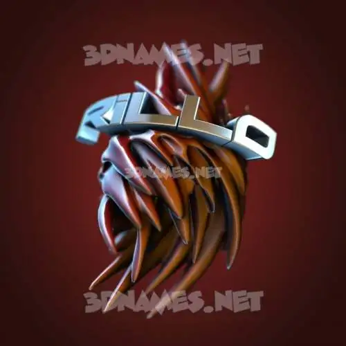 rillo in Red Twisted style - 3D name wallpaper rillo in Red Twisted style - 3D name wallpaper