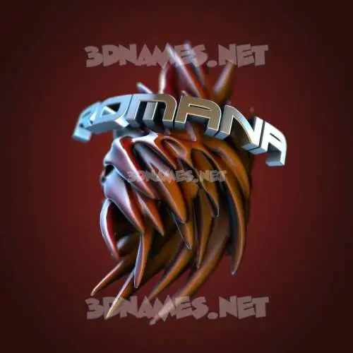 romana in Red Twisted style - 3D name wallpaper romana in Red Twisted style - 3D name wallpaper