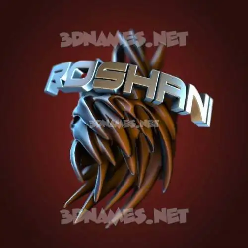 roshani in Red Twisted style - 3D name wallpaper roshani in Red Twisted style - 3D name wallpaper