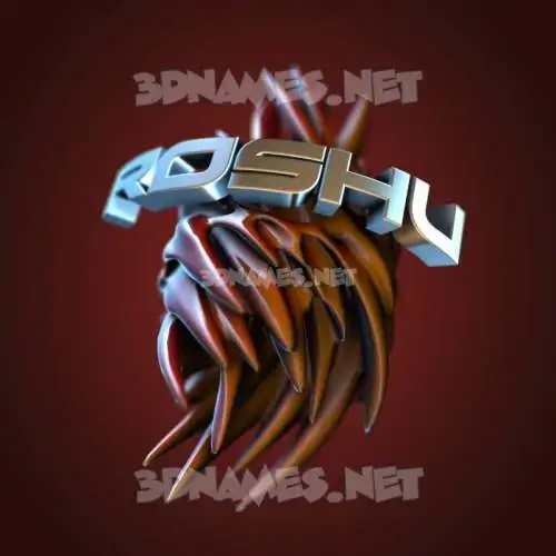 roshu in Red Twisted style - 3D name wallpaper roshu in Red Twisted style - 3D name wallpaper