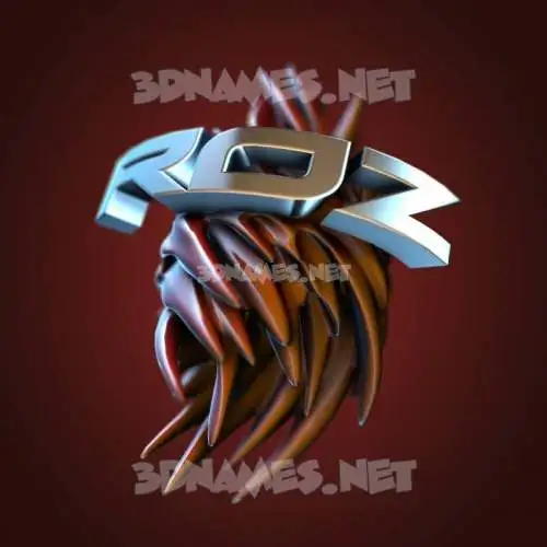 roz in Red Twisted style - 3D name wallpaper roz in Red Twisted style - 3D name wallpaper