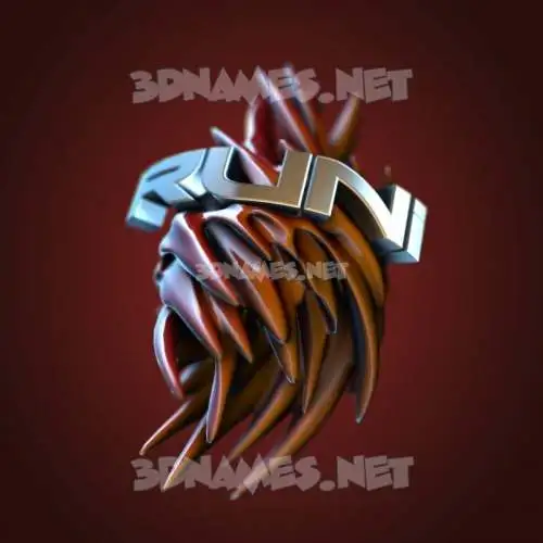 runi in Red Twisted style - 3D name wallpaper runi in Red Twisted style - 3D name wallpaper