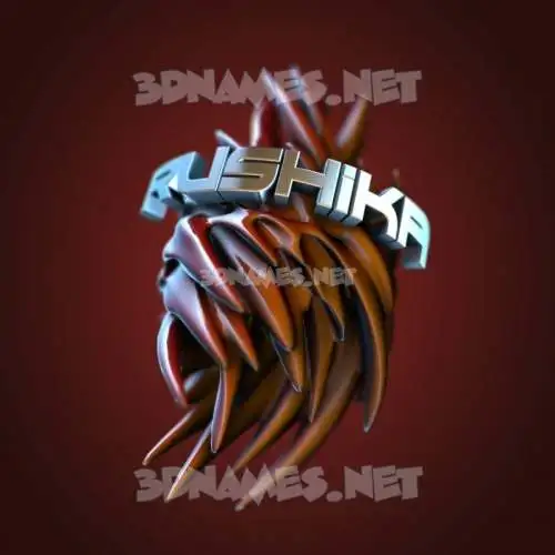 rushika in Red Twisted style - 3D name wallpaper rushika in Red Twisted style - 3D name wallpaper