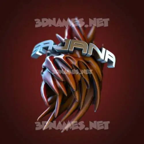 sajana in Red Twisted style - 3D name wallpaper sajana in Red Twisted style - 3D name wallpaper