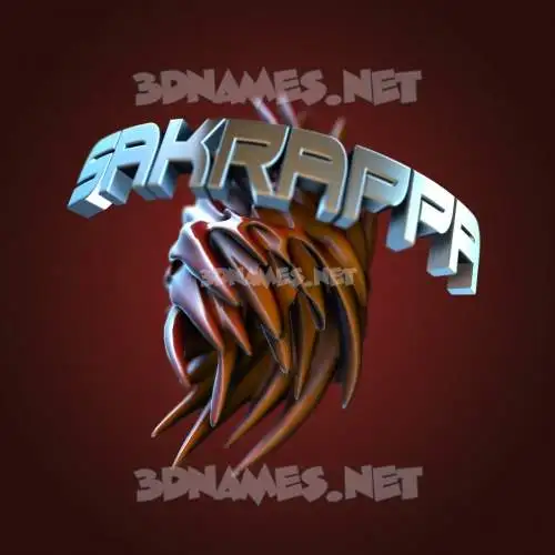 sakrappa in Red Twisted style - 3D name wallpaper sakrappa in Red Twisted style - 3D name wallpaper