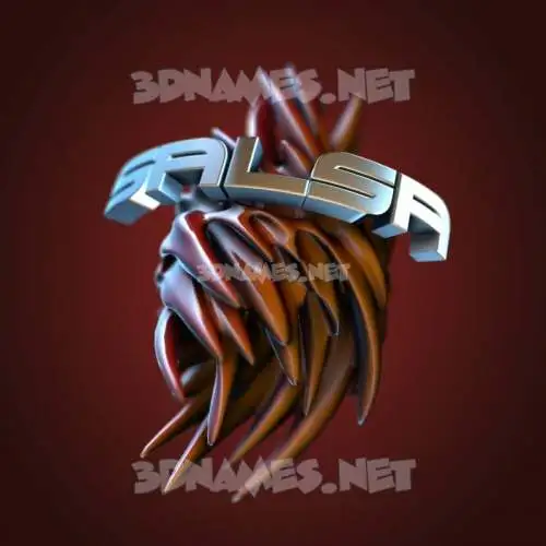 salsa in Red Twisted style - 3D name wallpaper salsa in Red Twisted style - 3D name wallpaper