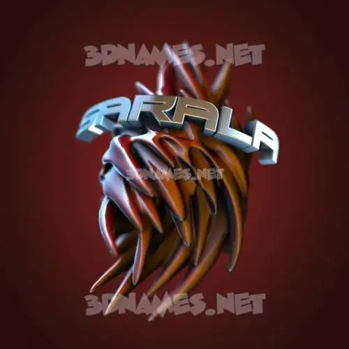 sarala in Red Twisted style - 3D name wallpaper sarala in Red Twisted style - 3D name wallpaper