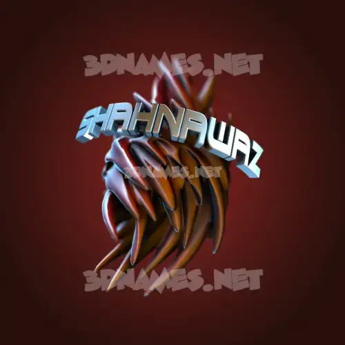 shahnawaz in Red Twisted style - 3D name wallpaper shahnawaz in Red Twisted style - 3D name wallpaper