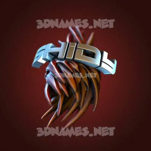 shidy in Red Twisted style - 3D name wallpaper