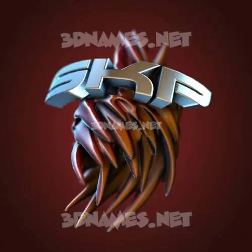 skp in Red Twisted style - 3D name wallpaper skp in Red Twisted style - 3D name wallpaper