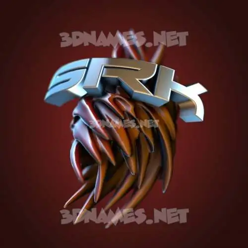 srk in Red Twisted style - 3D name wallpaper srk in Red Twisted style - 3D name wallpaper