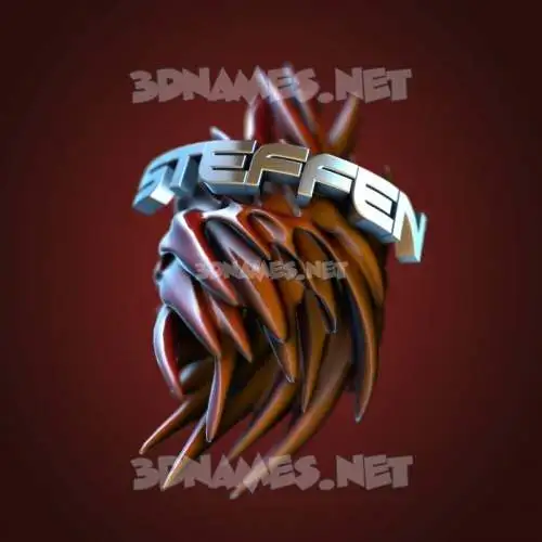 steffen in Red Twisted style - 3D name wallpaper steffen in Red Twisted style - 3D name wallpaper