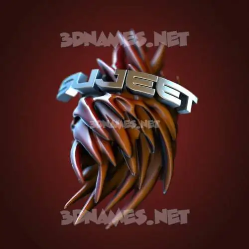 sujeet in Red Twisted style - 3D name wallpaper