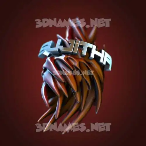 sujitha in Red Twisted style - 3D name wallpaper sujitha in Red Twisted style - 3D name wallpaper