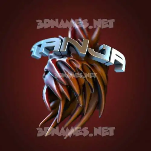 tanja in Red Twisted style - 3D name wallpaper tanja in Red Twisted style - 3D name wallpaper